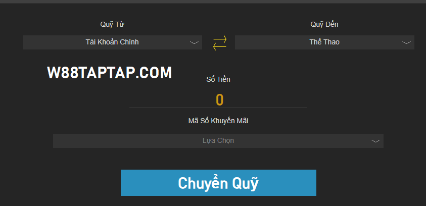 Rút Tiền W88: Tìm Hiểu Quy Trình Rút Tiền Thành Công Mới Nhất 2026 5 Chuyển quỹ trước khi rút tiền W88